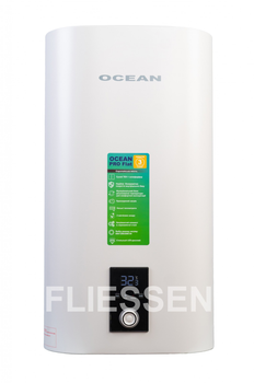 Бойлер плоский Ocean Flat Digital 50л емальований бак сухий тен