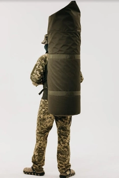 Баул тактический военный транспортный сумка-рюкзак 115 л Олива