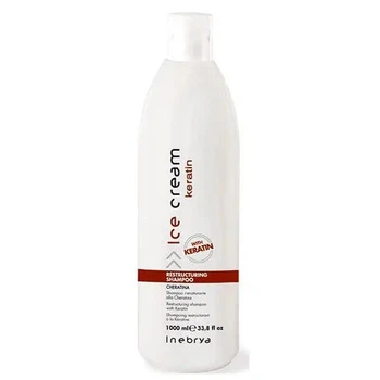 Безсульфатний шампунь, що відновлює, з кератином Inebrya Ice Cream Keratin Restructuring Shampoo 1000 мл