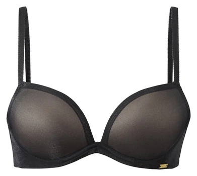 Бюстгальтер Gossard Glossies 6275 витончений привабливий гладкий з подвійним push-up 80D Black (5053014014100)
