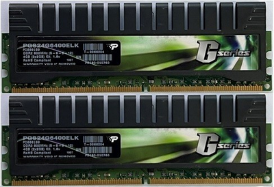 Игровая оперативная память Patriot Extreme Performance Dimm 4Gb (2*2Gb) DDR2 800MHz PC2-6400 CL5 PGS24G6400ELK Б\у
