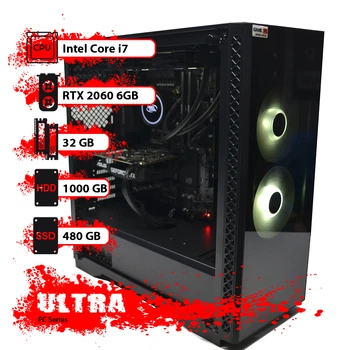 Компьютеры Intel Core i7 с видеокартой GeForce RTX 2060 купить в
