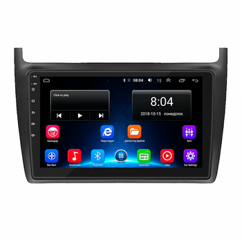 Штатная магнитола 9" Lesko для Volkswagen Polo V 2009-2015 2/32Gb/ Wi-Fi Optima Вольксваген