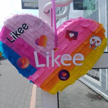 Пиньята PandClub Likee 46х37 см двухсторонняя