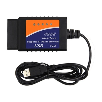 Сканер диагностики авто ELM327 OBD2 USB версия 1.5 чип PIC18F25K80