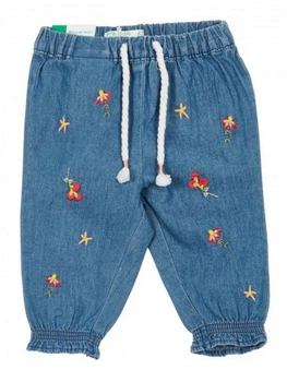 Брюки в цветочек Benetton 4DHJ556NE 62 cm (8831862cm) Синий