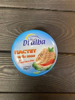 Рыбный паштет Di Alba Tuna Pate из тунца 90г