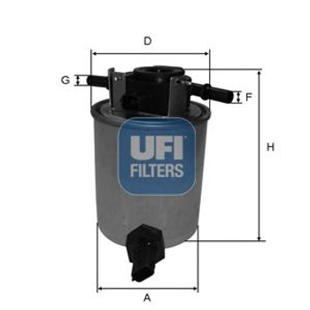 Фильтр топливный INFINITY QX50, QX70 3.0 D 13- UFI (2402001)