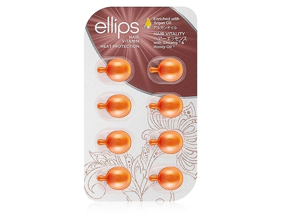 Сыворотка для волос «Здоровье волос» с женьшенем и медом Ellips Hair Vitamin Hair Vitality With Ginseng & Honey Oil, 8шт по 1мл (8993417200052)