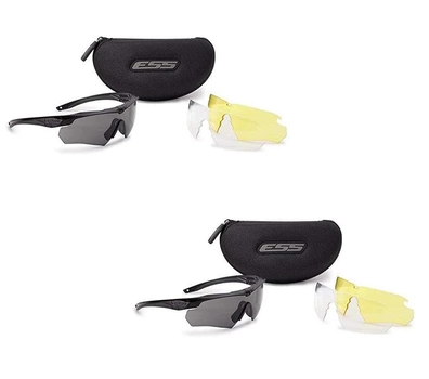 Комплект 2 шт Тактические баллистические очки ESS Crossbow 3LS Kit 3 линзы