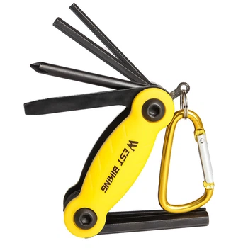 Мультитул West Biking YP0719243 Yellow карманный набор инструментов для велосипеда TR_7724-40450
