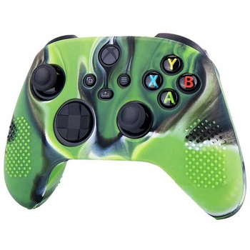 Силиконовый чехол Honson для джойстика Xbox Series X / S камуфляжный зеленый