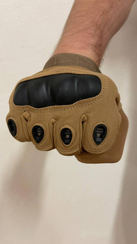 Тактичні перчатки з пальцями Gloves FF 1 койот L