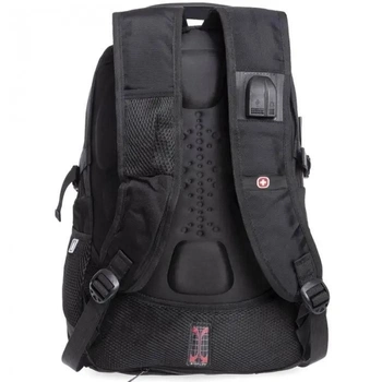 Похідний чоловічий рюкзак 7225 Backpack, Чорний рюкзак з водовідштовхуючим чохлом на 35л (VS7005315)