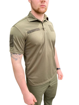 Тактична футболка поло COOLMAX ОЛИВА, розмір 54 (XXL)