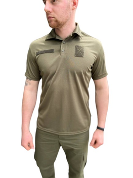 Тактическая футболка поло COOLMAX ОЛИВА, размер 54 (XXL)