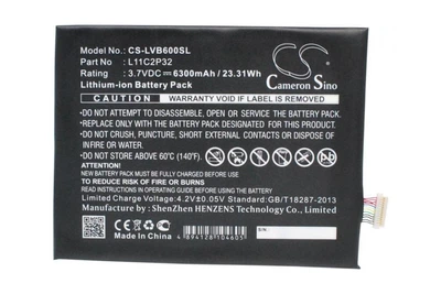 Акумулятор Cameron Sino L11C2P32 до планшета Lenovo S6000 B6000F A10-70 A7600 (6300 mAh) High Copy