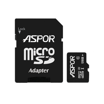 Карта памяти Aspor MicroSDHC 128GB UHS-III (Class 10) + SD adapter 984005