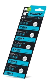 Батарейка литиевая Videx CR1220 3V 5012LC (04014)