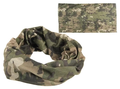 Мультифункциональный военный шарф-рукав MIL-TEC MULTICAM