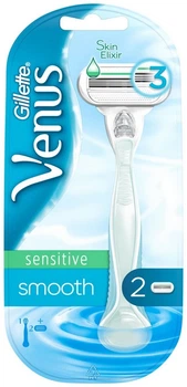 Станок для бритья женский (Бритва) Gillette Venus Smooth Sensitive + 2 картриджа