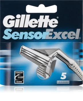 Змінні картриджі для гоління (леза касети) чоловічі Gillette Sensor Excel касети 5 шт