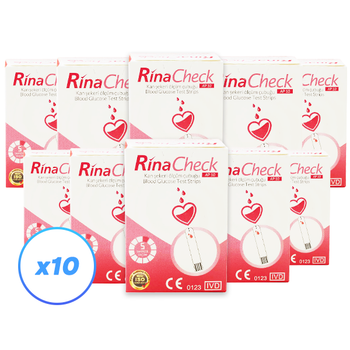 Тест-смужки Rina Check (Ріна Чек) №50 - 10 уп. (500 шт.)