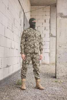 Мужской армейский летний костюм для ВСУ (ЗСУ) Tactical тактическая форма Пиксель светлый 52 размер 7070