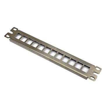 Модульная патч-панель CMS 10" 12 портов 1U Keystone(Slim) золотая CMS-PP12K10-SL