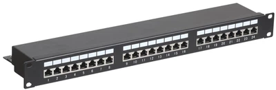Сетевая патч-панель Hypernet FTP 19" 24 порта 1U cat.6 PP-KFSTP6-24