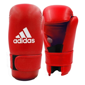 Рукавички напівконтакт Open Hand Semi-Contact Gloves з ліцензією WAKO ADIDAS WAKOG3 червоний S