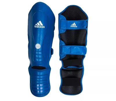 Защита голени и стопы с лицензией Wako Semi Contact ADIDAS WAKOB01 синий M