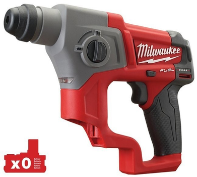 Перфоратор SDS-PLUS аккумуляторний MILWAUKEE, M12 CH-0, 1,1Дж (4933441947)