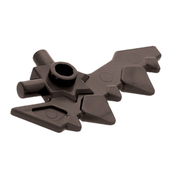 Оружие Lego Топор Blade with Bars and 5 Spikes 23861 28683 6133843 6248873 Pearl Dark Grey 10шт Б/У