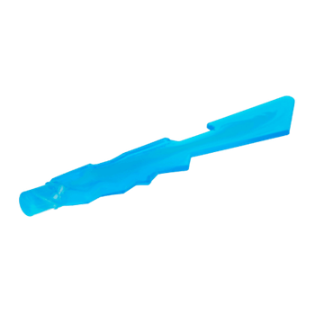 Оружие Lego Меч Jagged Edges with Marbled White Pattern 11439pb01 21548pb01 6022638 Trans-Dark Blue 10шт Б/У
