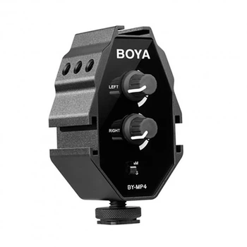 Аудиоадаптер для микрофона BOYA BY-MP4 с возможностью использования на смартфонах DSLR-камерах и видеокамерах (876065)