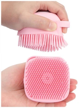 Силіконова щітка мочалка Silicone Massage Bath Brush Rose