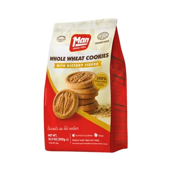 Печенье цельнозерновое c клетчаткой MAN Whole Wheat Cookies , 300 г