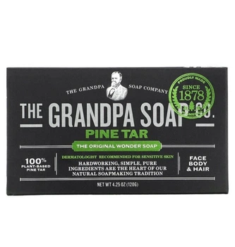 Мыло The Grandpa Soap Co. на основе соснового дегтя 120 грамм