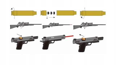 Лазерный патрон для холодной пристрелки (калибр: 7.62x39 mm), латунь