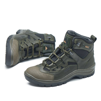 Ботинки зимние тактические мужские, черевики тактичні чоловічі зимові, натуральна шкіра, размер 39, Bounce ar. BP-HA-1039, цвет хаки