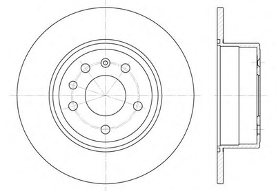 Диск гальмівний OPEL, SAAB, задн. Remsa (648700)