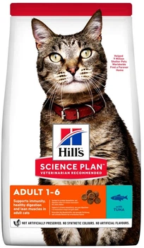 Сухой корм для взрослых кошек Hill's Science Plan Adult с тунцем 300 г (052742023700) (604071)