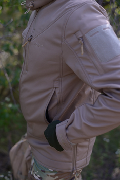 Тактическая мужская куртка Куртка Softshell Combat L койот