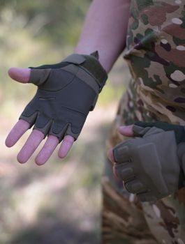 Тактические перчатки BLACKHAWK для военных полицейских охотников пилотов М хаки