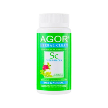 Скраб-маска для сухой и нормальной кожи лица Agor