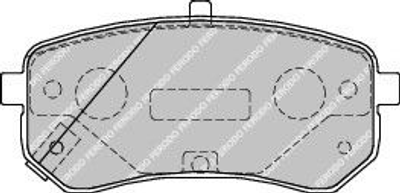 Тормозные колодки, к-кт Ferodo (FDB1902)