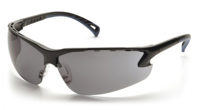 Захисні окуляри Pyramex Venture-3 (gray) Anti-Fog, чорні