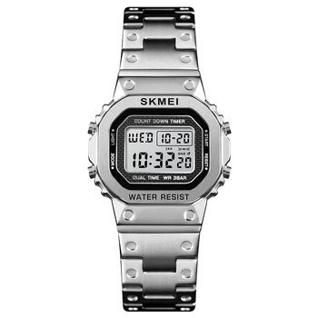 Спортивные часы женские SKMEI SINGAPORE влагозащита 3АТМ 1433 Silver