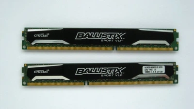 Оперативна пам'ять Crucial Ballistix Sport VLP DDR3 16GB (2x8GB) 1600Mhz (BLS8G3D1609ES2LX0.16FER) Б/В